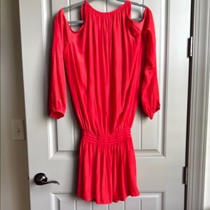 Ramy Brook Orange Cold Shoulder Sundress